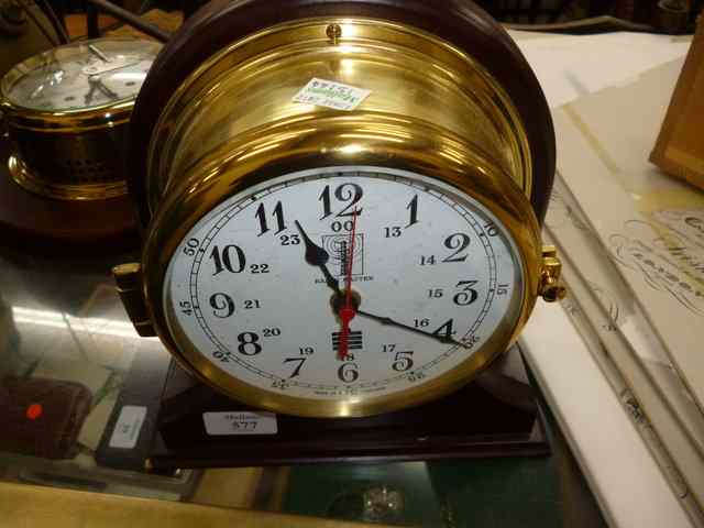 Appraisal: A RADIO MASTER BATTERY OPERATED MARINE TIMEPIECE by Swells mounted