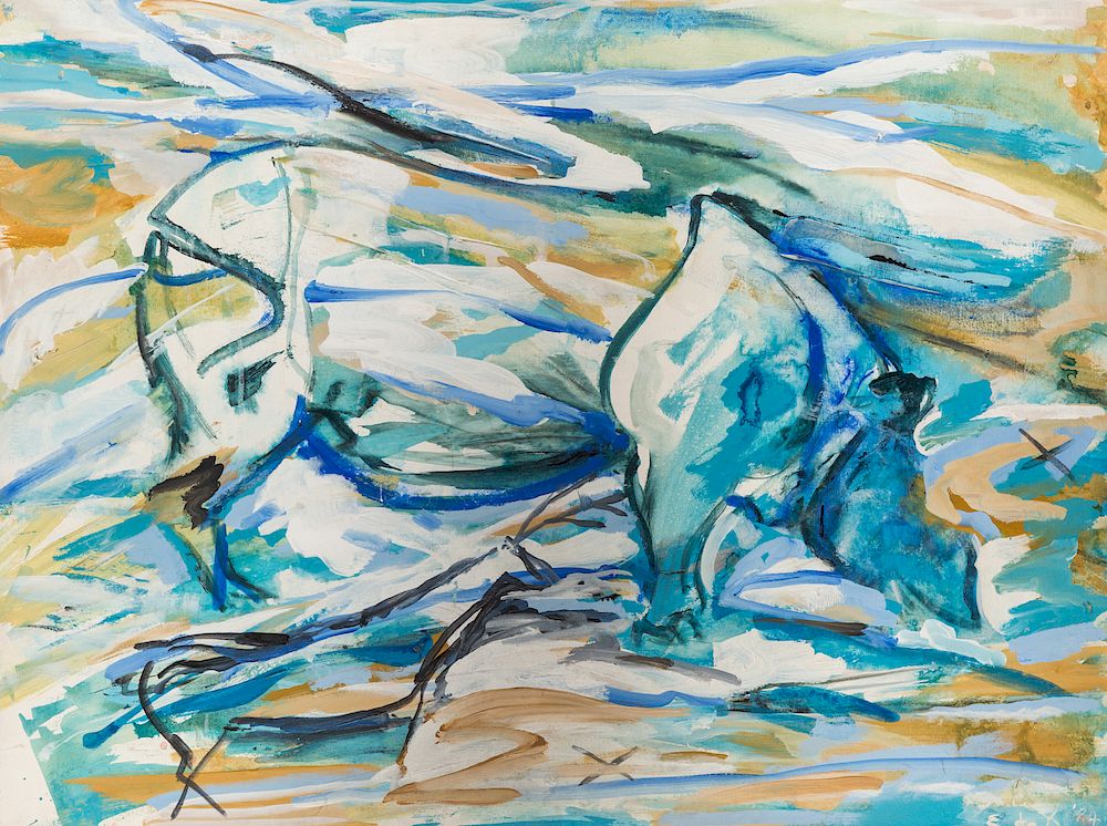 Appraisal: ELAINE DE KOONING AMERICAN - ELAINE DE KOONING AMERICAN -