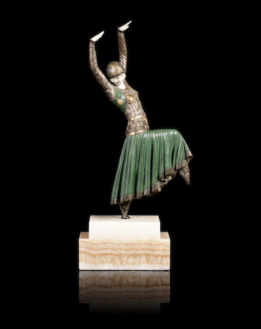 Appraisal: Demetre Chiparus - 'Vested Dancer' an Art Deco Patinated Bronze