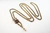 Appraisal: WATCH CHAIN - Circa K gold watch chain with slide