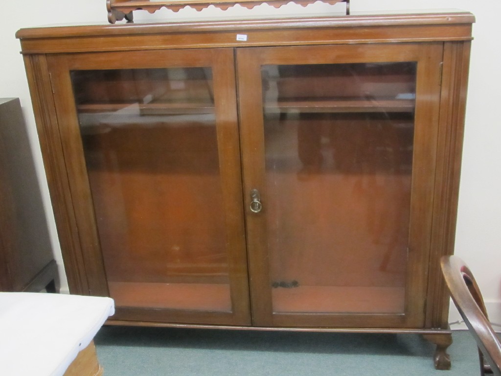 Appraisal: Mahogany bookcase and a writing bureau