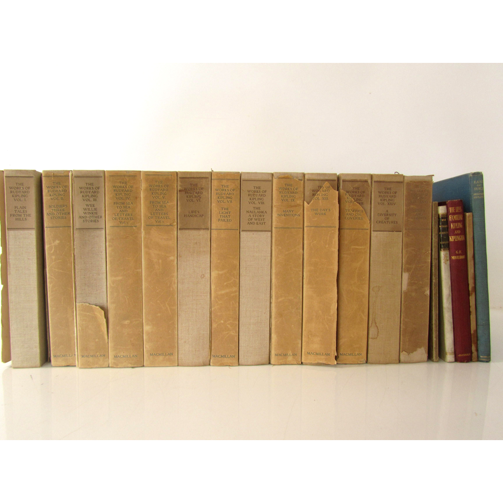 Appraisal: Kipling Rudyard The Works Bombay Edition volumes - and volume