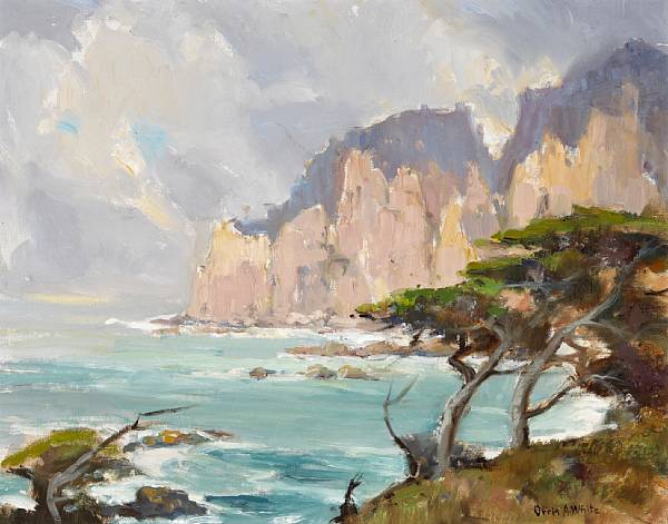 Appraisal: Orrin A White American - Cypress at Point Lobos signed