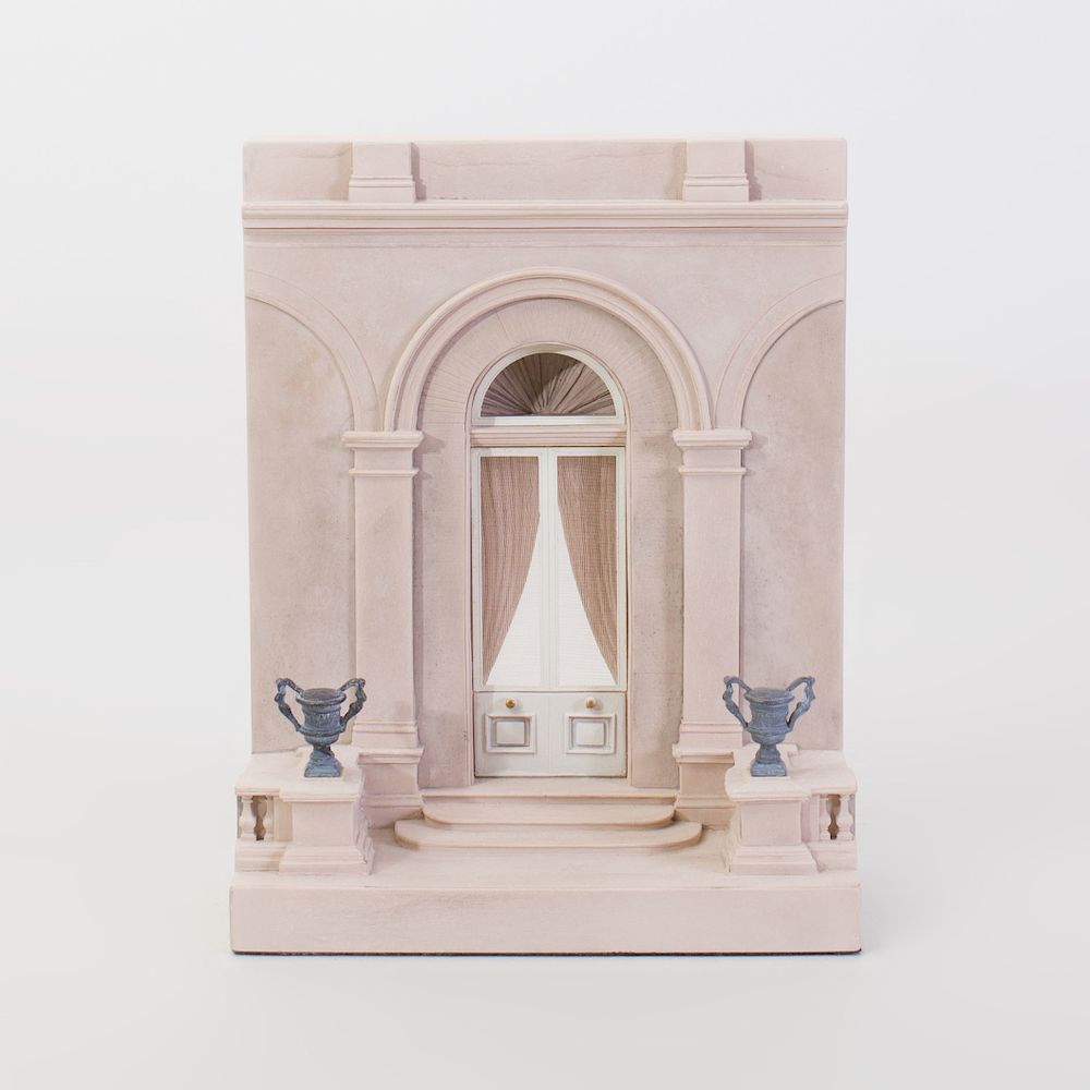 Appraisal: Timothy Richards Neoclassical Style Cast Composition Architectural Model for the