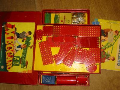 Appraisal: A Meccano Set No with mainly red and green parts