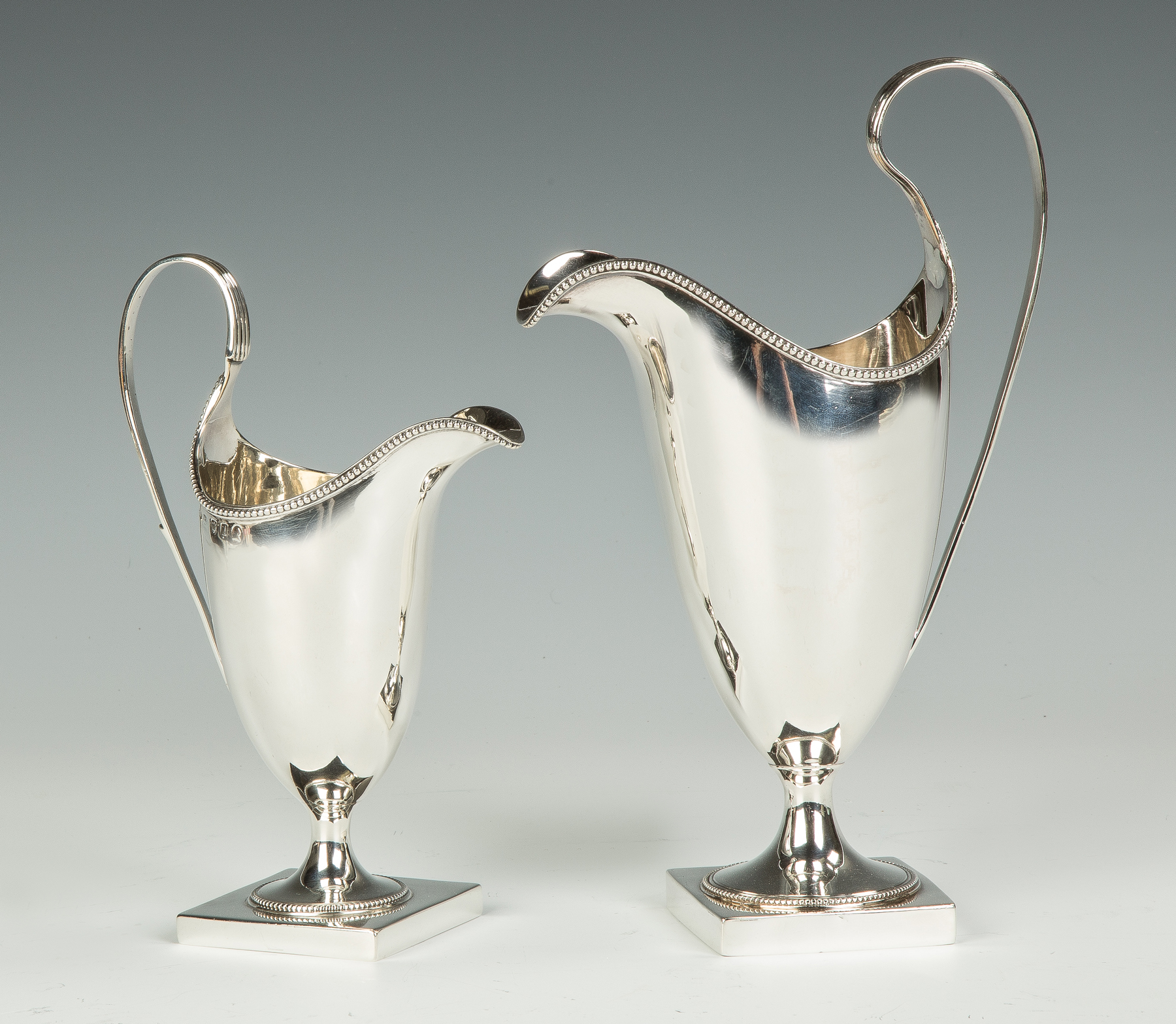 Appraisal: Two Hester Bateman Sterling Silver Creamers R - Hester Bateman