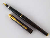 Appraisal: A Parker L model fountain pen in shades of turtle