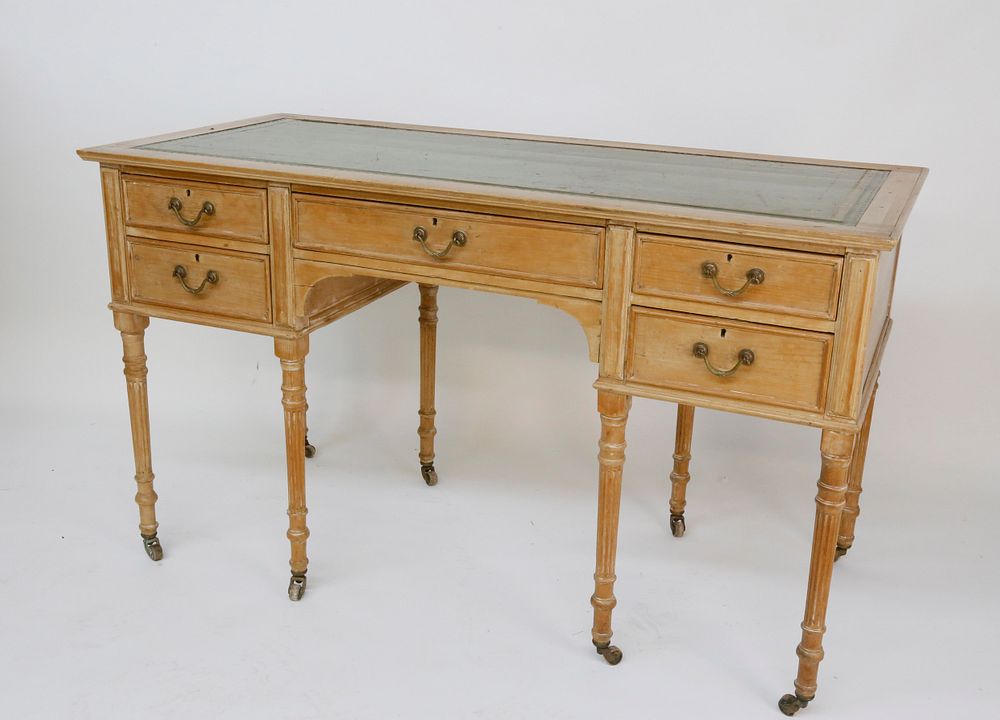 Appraisal: English Sheraton Pine Writing Desk th Century English Sheraton Pine