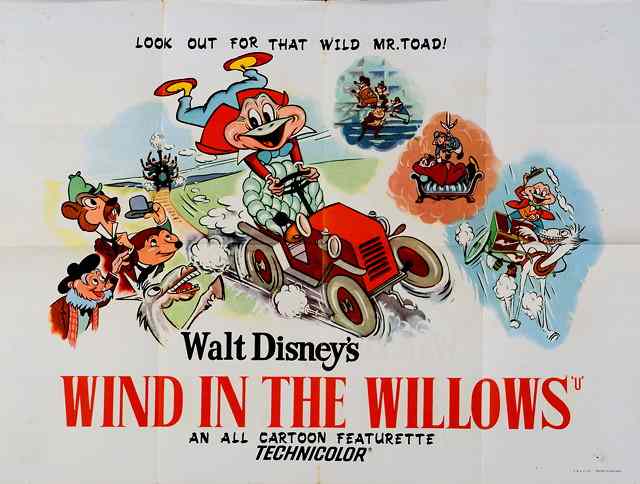 Appraisal: THE WIND IN THE WILLOWS R- s Disney British quad