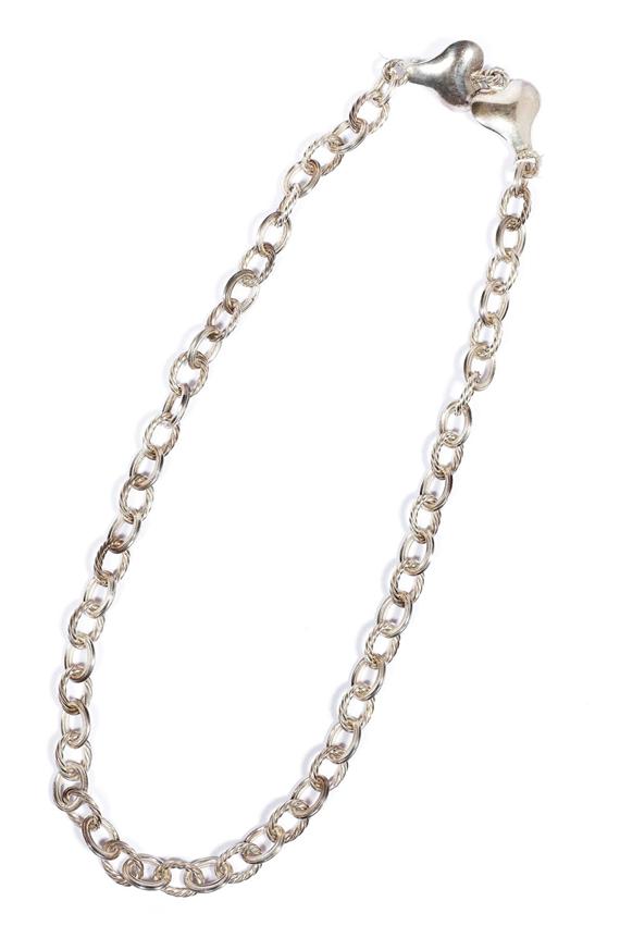 Appraisal: BARETTLI CHAIN POCHON BERN Silver Fancy classic Barretli chain of