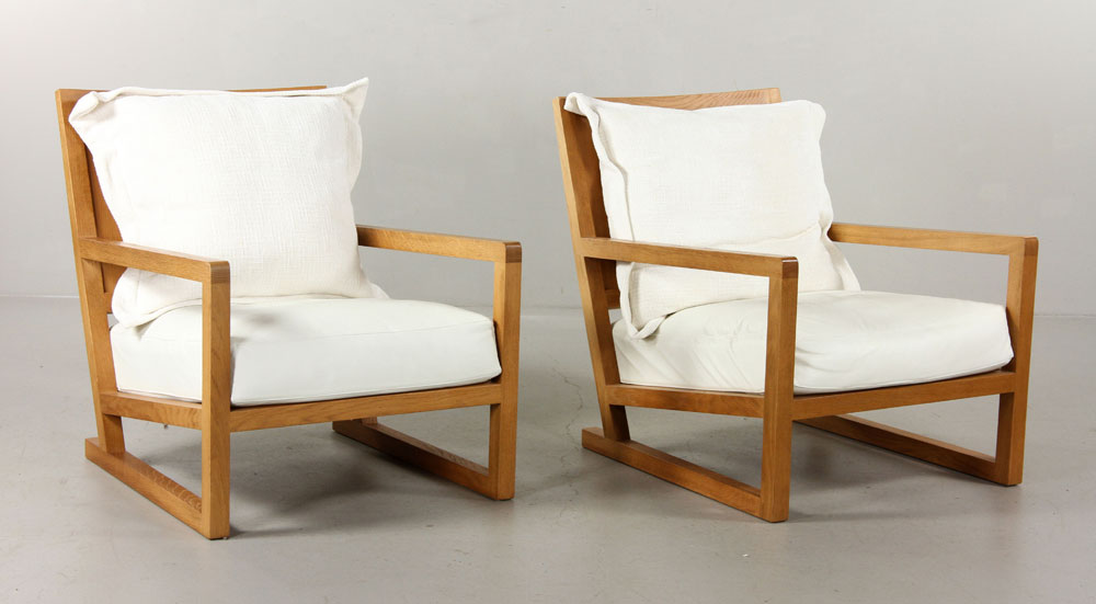 Appraisal: - Pr B B Italia Lounge Chairs Pair of B