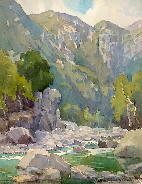 Appraisal: Marion Kavanaugh Wachtel American - Matilija Canyon No signed and