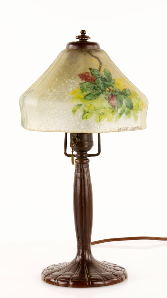 Appraisal: - Marked Handel Table Lamp Fine Handel table lamp with