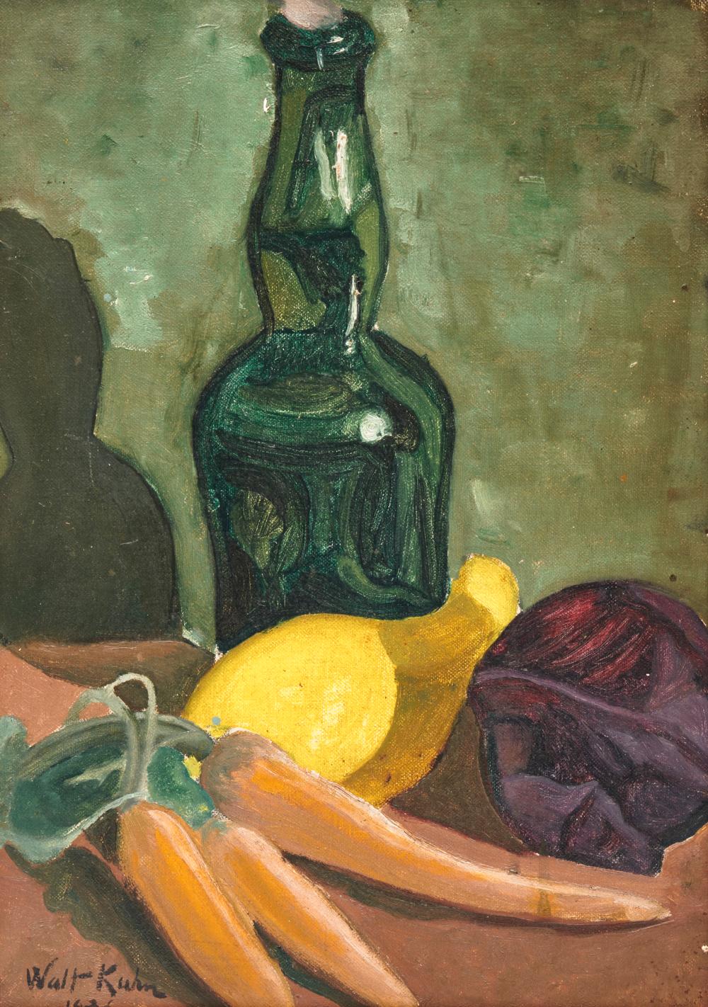 Appraisal: WALT FRANCIS KUHN American - Still Life oil on canvas