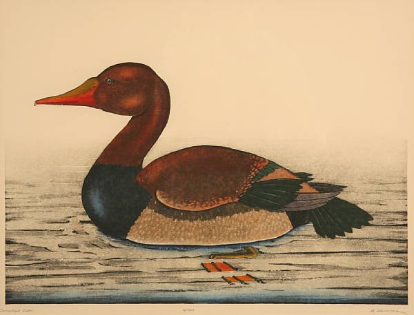 Appraisal: Dan Mitra American th century Canvashead Duck Etching and aquatint