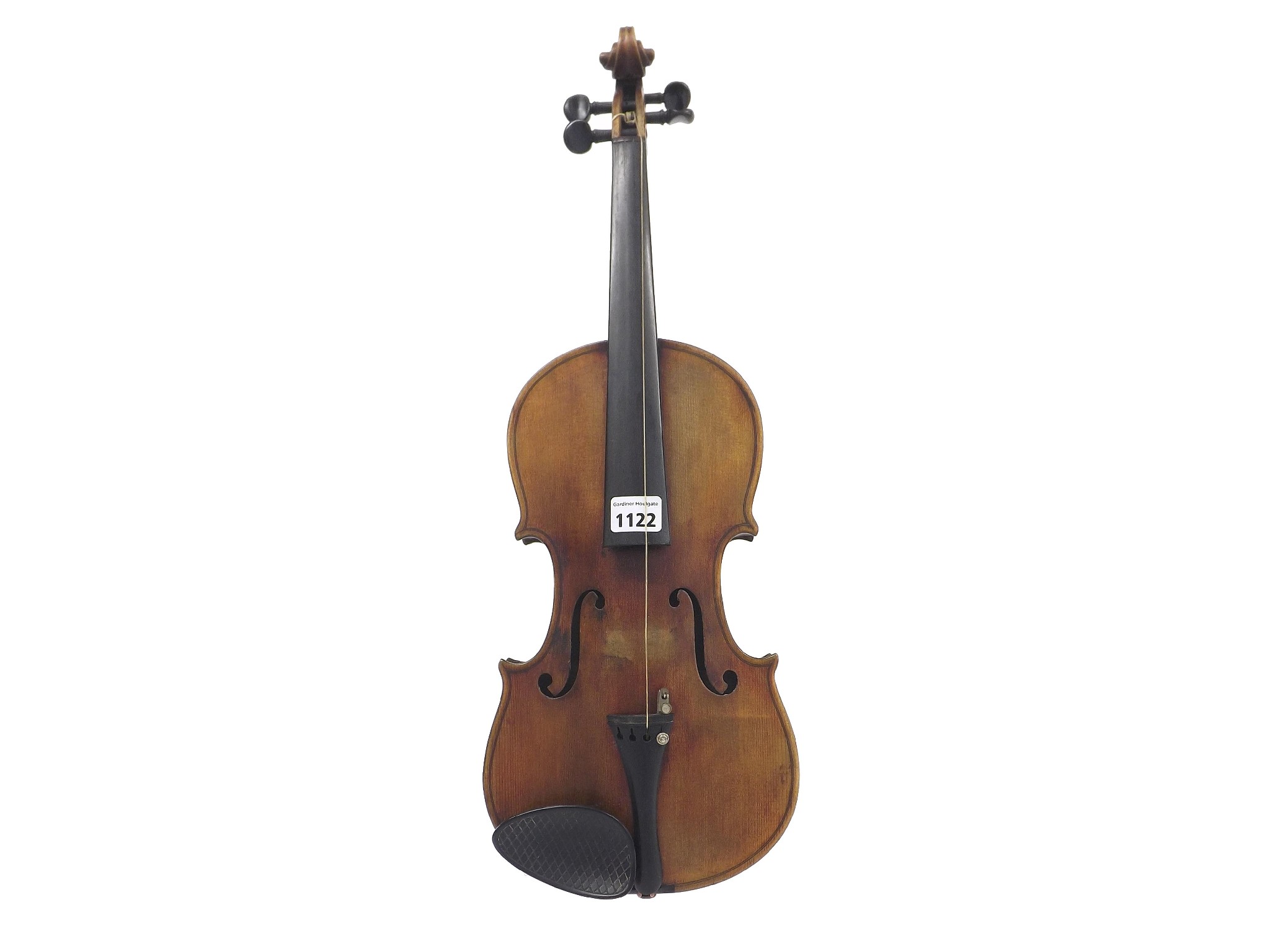 Appraisal: Late th century violin bearing an indecipherable label cm