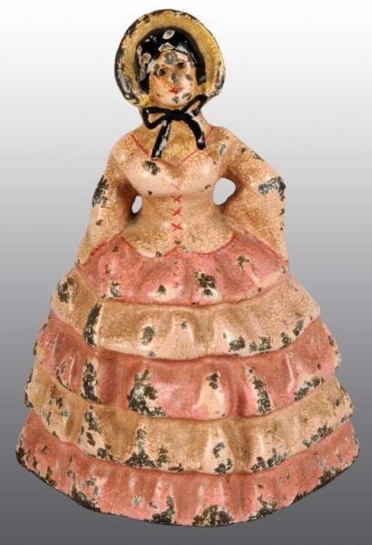 Appraisal: Cast Iron Colonial Lady Doorstop Description Made by National Foundry