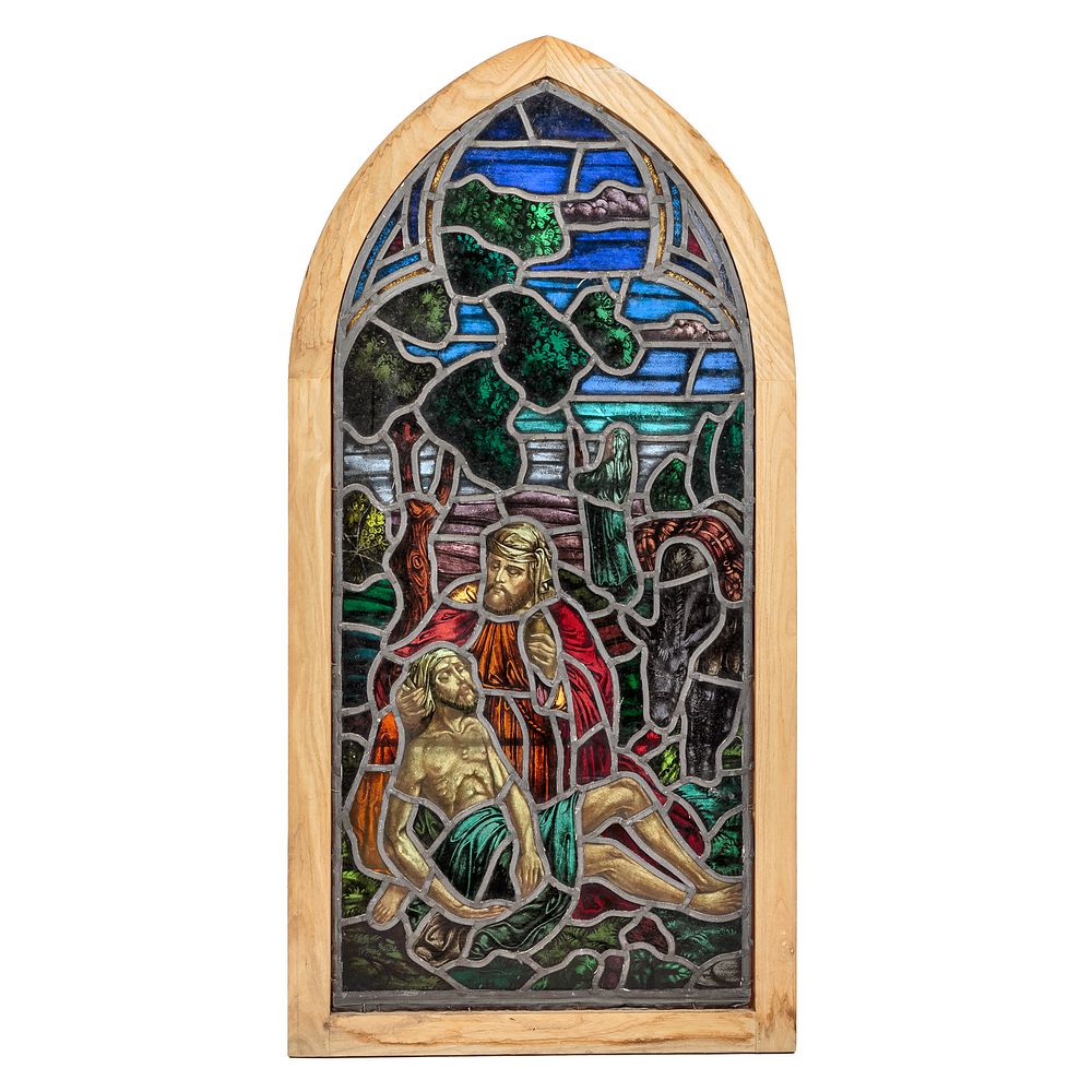 Appraisal: Continental Religious Stained Glass Window late th century probably German