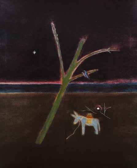 Appraisal: Craigie Aitchison - Donkey silkscreen printed in colours signed and