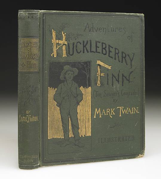 Appraisal: CLEMENS SAMUEL LANGHORNE - Adventures of Huckleberry Finn Tom Sawyer's