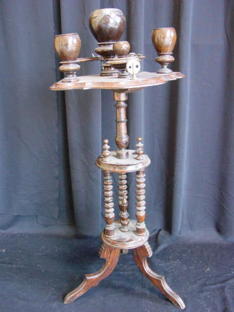 Appraisal: AMERICAN PRESENTATION SMOKER'S STAND Late th early th c the