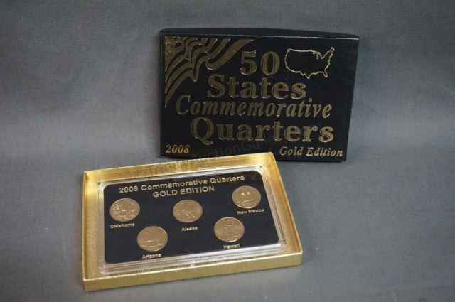 Appraisal: Includes the State Quarters k Gold Layered Commemorative coin Set