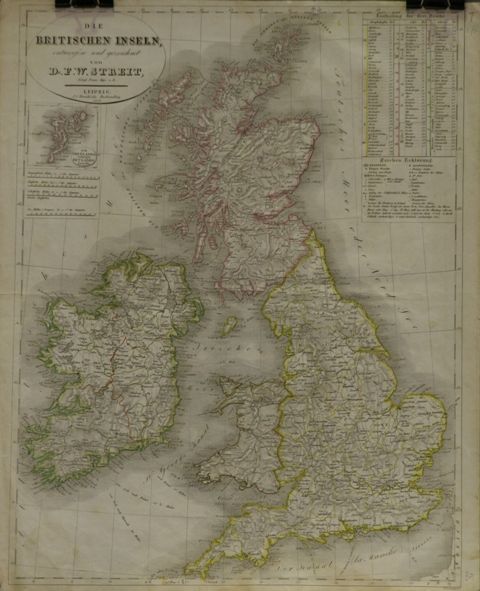 Appraisal: STREIT Dr F W Die Britischen Inseln Engraved map with