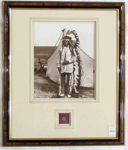 Appraisal: PHOTOGRAPH OF CHIEF IRON TAIL OF THE SIOUX published by