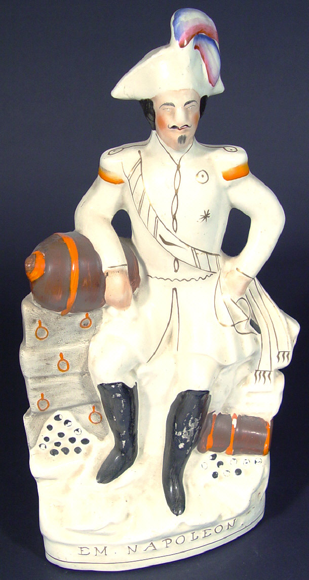 Appraisal: Large Victorian Staffordshire portrait figure of E M Napoleon with