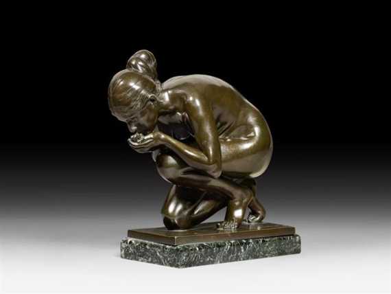 Appraisal: WENCK E Ernst Wenck - Berlin circa Burnished bronze and