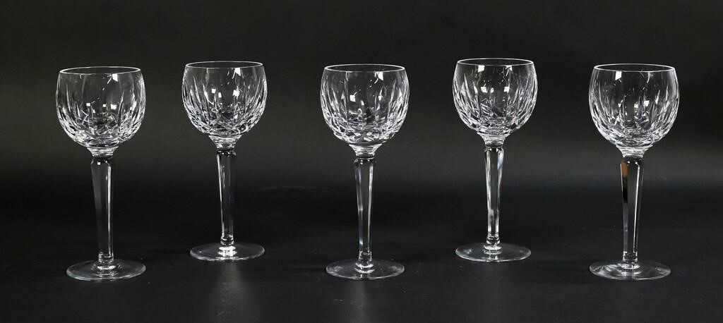 Appraisal: Set of Waterford Kildare pattern crystal hock wine glasses Each