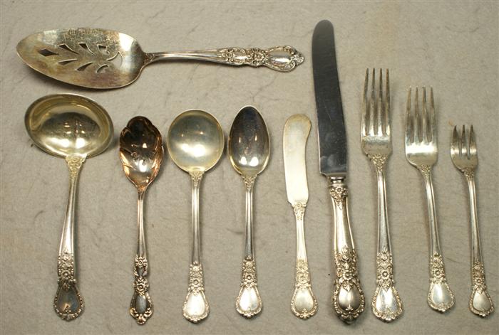 Appraisal: pcs Weidlich Ballet pattern sterling silver flatware c o each