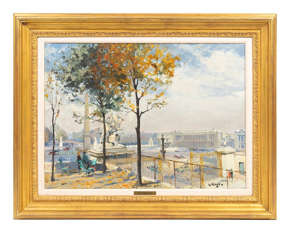 Appraisal: Constantin Kluge French Russian - Place de la Concorde Paris