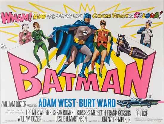 Appraisal: BATMAN offset lithograph in colours T C F British quad