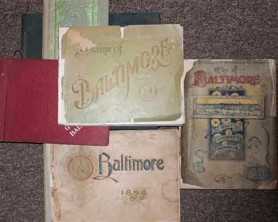 Appraisal: Baltimore Landmarks Group of ten souvenir books mostly late th