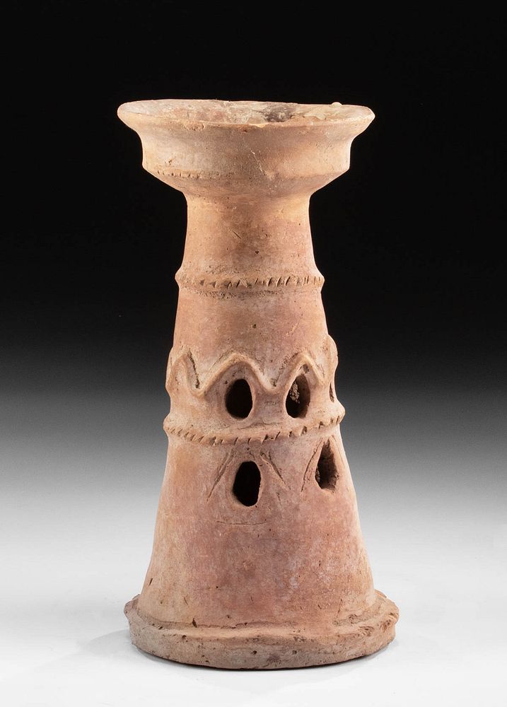 Appraisal: Ancient Holy Land Terracotta Incense Burner Ancient Near East Holy