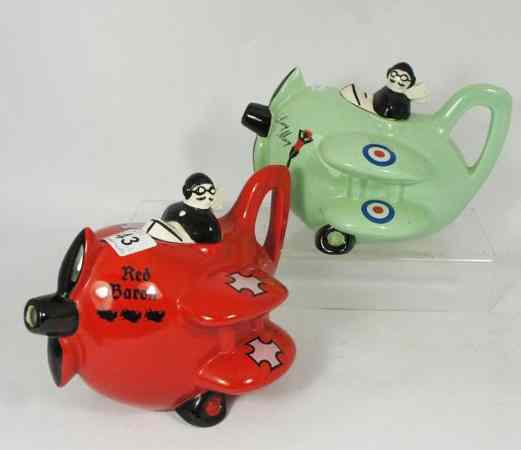 Appraisal: Cartlon Ware Tea Pots The Red Baron and Lucy May