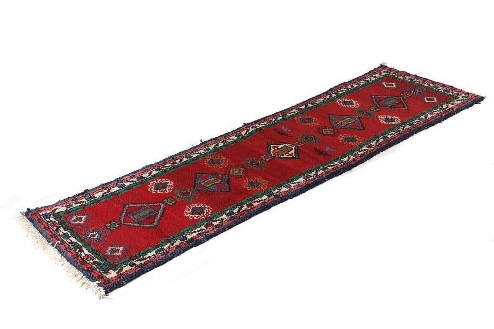 Appraisal: Sarouk Persian Hand Knotted Wool Runner Rug s Included in