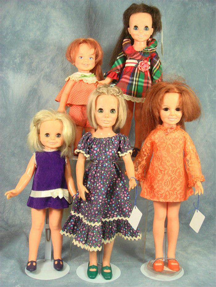 Appraisal: Ideal Crissy Family dolls vinyl and plastic materials all have