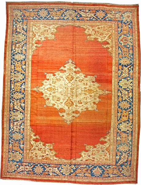 Appraisal: A Sultanabad carpet Central Persia late th century size approximately