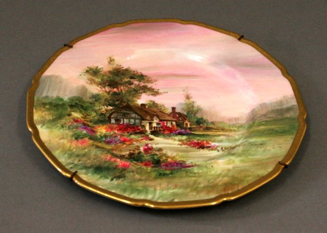 Appraisal: A Royal Doulton cabinet plate painted by C Nixon with