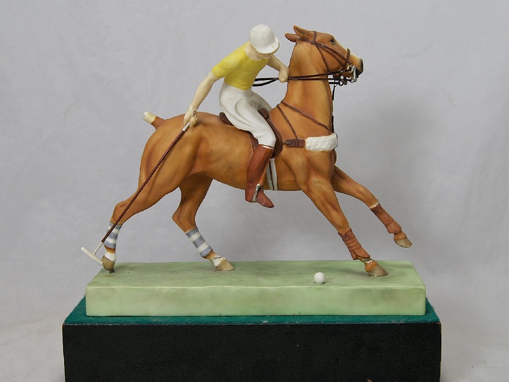 Appraisal: Royal Worcester model of 'The Polo Player' modelled by Doris