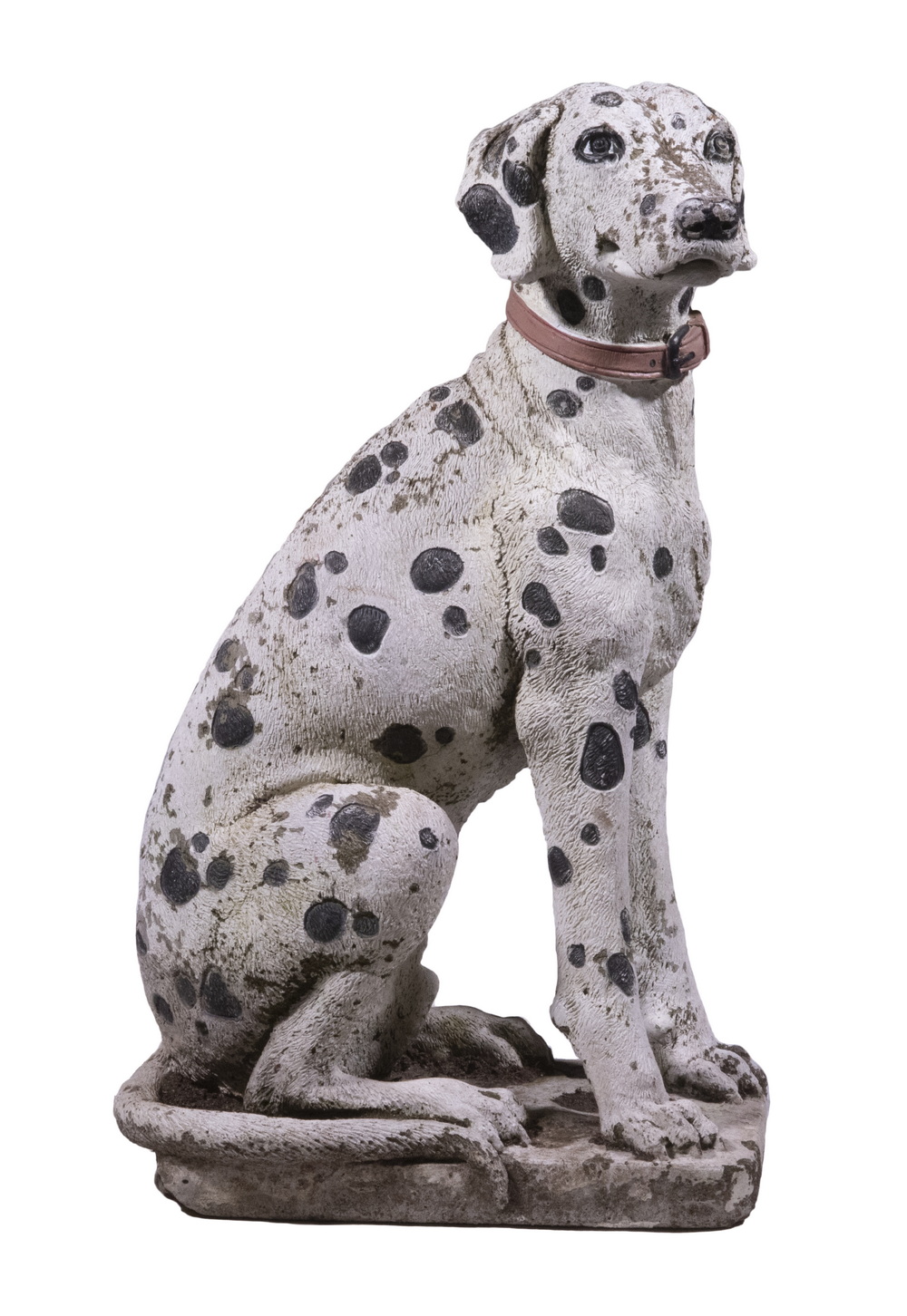 Appraisal: DALMATIAN GARDEN STATUE Painted Cement Garden Figure depicting a standing