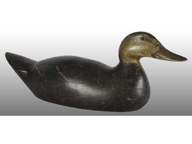 Appraisal: Mason Wooden Duck Decoy with Glass Eyes Description Not signed