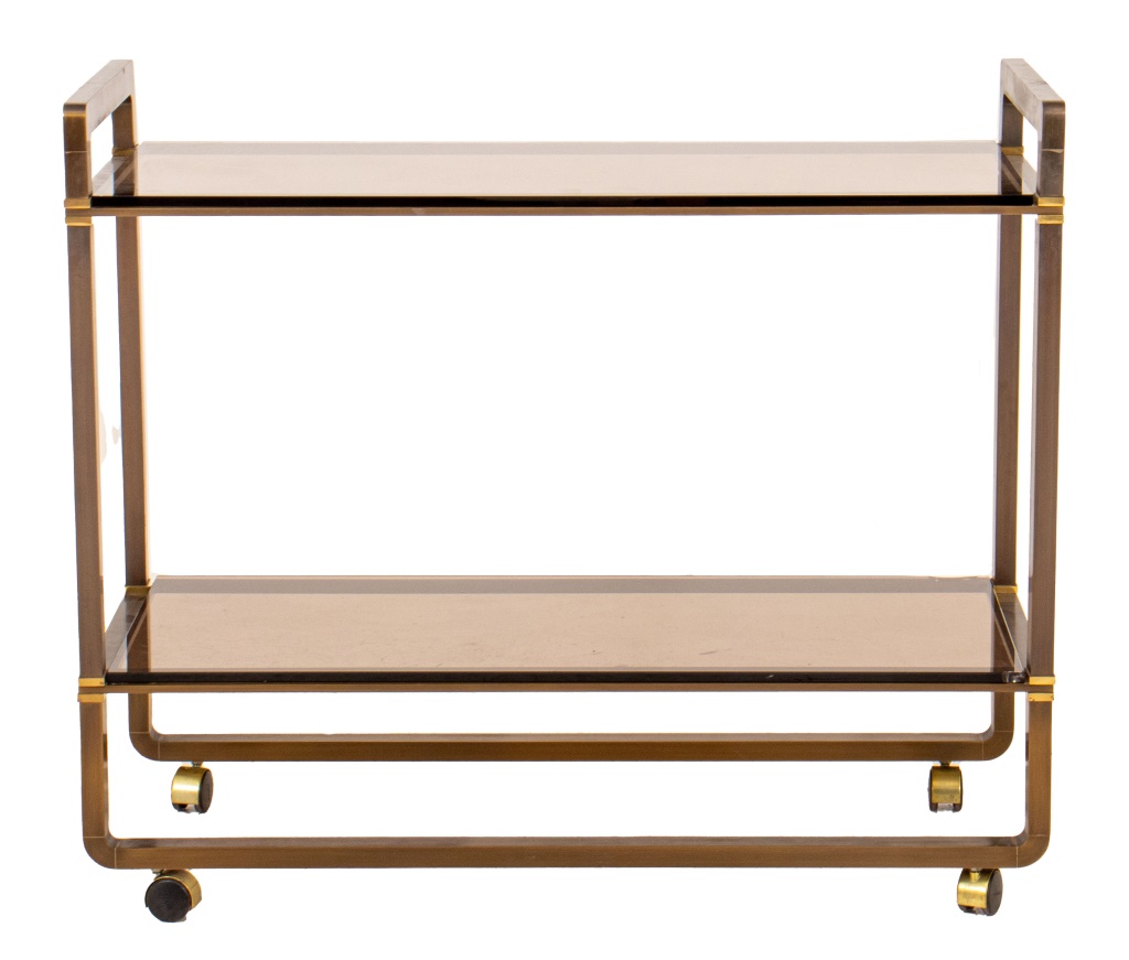 Appraisal: ITALIAN MODERN 'TAORMINA' BRONZE SERVING CART S IMI Mobili Italia