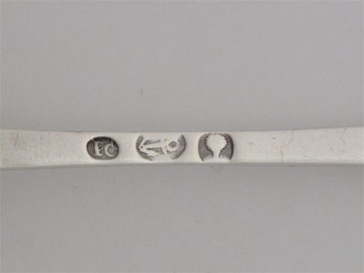 Appraisal: JOHN CAMPBELL A Scottish fiddle teaspoon script initials MMcK c