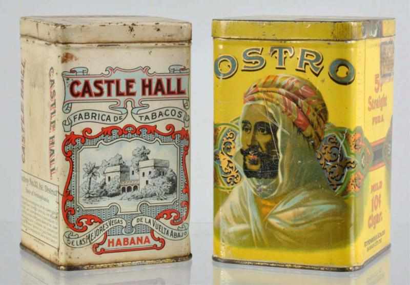 Appraisal: Lot of Cigar Tins Description Includes Ostro and Castle Hall