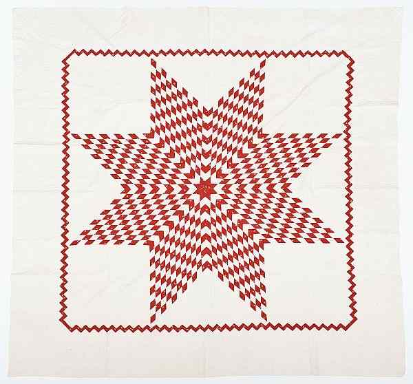 Appraisal: Pennsylvania pieced Bethlehem star quilt th c x