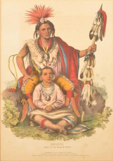 Appraisal: Lithograph Keokuk Chief of the Sacs and Foxes th Century