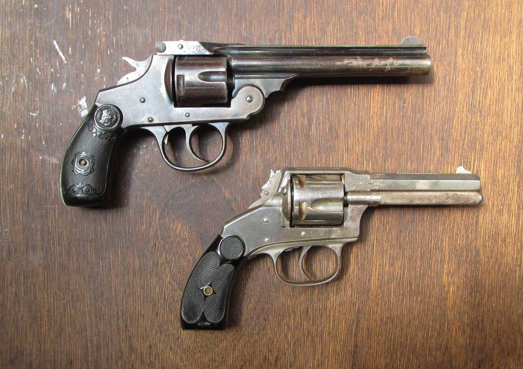 Appraisal: TWO DOUBLE ACTION REVOLVERS Hopkins Allen XL double action centerfire